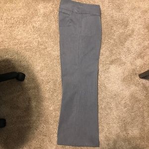 Express Size 8S Gray Low Rise Editor Style Slacks